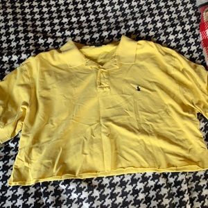 Bring yellow cropped polo